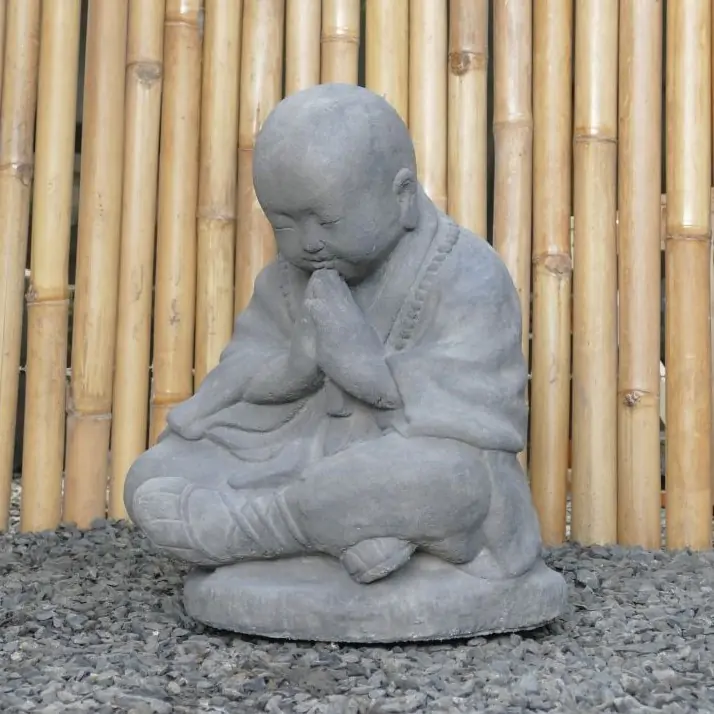 Product image 2 of the product “Sitting monk with namaste, about 50cm height ”